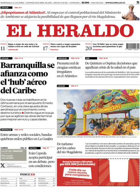 Cover of El Heraldo (Colombia)