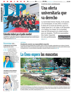 Cover of La Patria (Colombia)