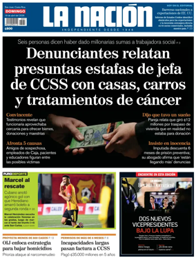 Cover of La Nacion (Costa Rica)
