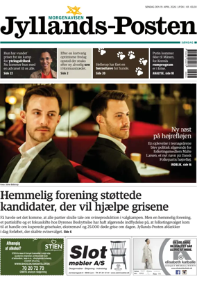 Cover of Jyllands-Posten Sondag