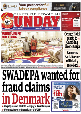 Cover of Times of Eswatini Sunday