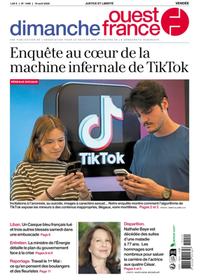 Cover of Dimanche Ouest France (Vendee)