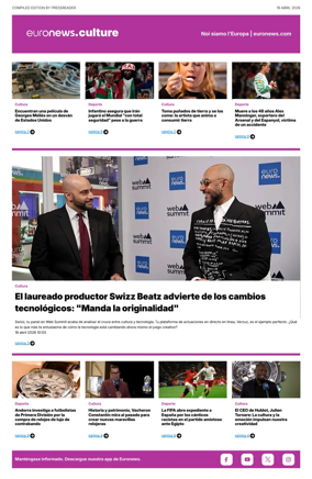 Cover of Euronews Culture and Sport (Spanish) Compiled Edition