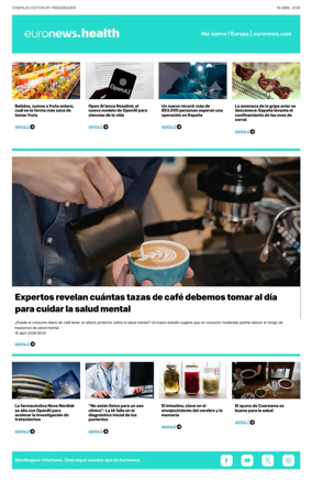 Cover of Euronews Health (Spanish) Compiled Edition