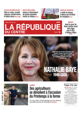 Cover of La Republique du Centre (Orleans - Loiret))