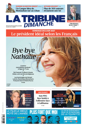 Cover of La Tribune Dimanche (France)