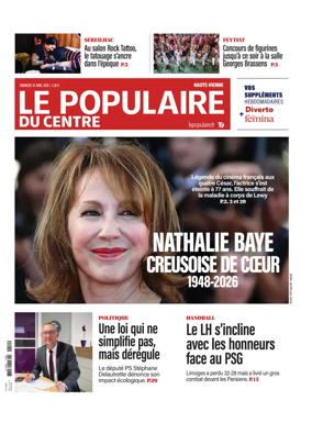 Cover of Le Populaire du Centre (Haute-Vienne)