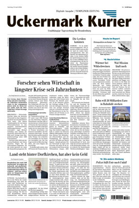 Cover of Templiner Zeitung