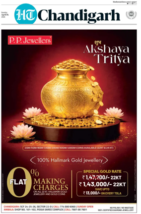 Cover of Hindustan Times (Chandigarh) - Live