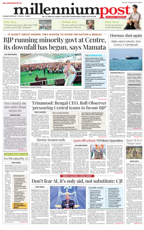 Cover of Millennium Post (Kolkata)