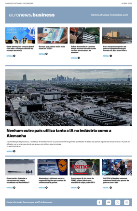 Cover of Euronews Business (Portuguese)