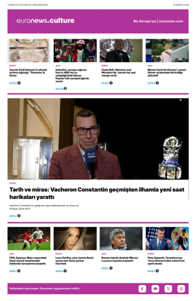 Cover of Euronews Culture and Sport (Turkish) Compiled Edition