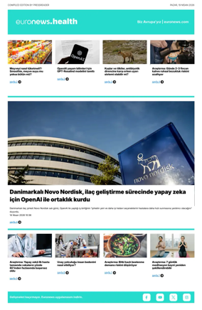 Cover of Euronews Health (Turkish) Compiled Edition