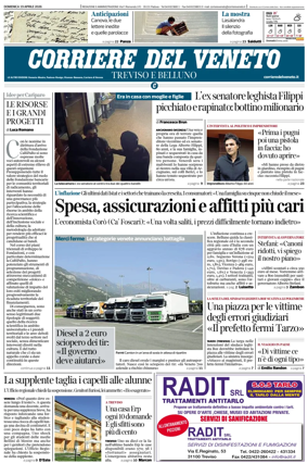 Cover of Corriere del Veneto (Treviso e Belluno)