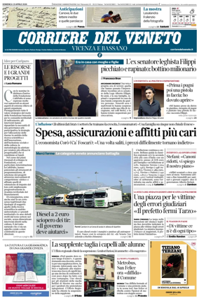 Cover of Corriere del Veneto (Vicenza e Bassano)