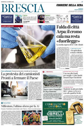 Cover of Corriere della Sera (Brescia)