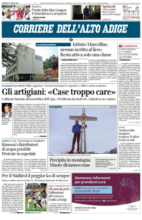 Cover of Corriere dell'Alto Adige