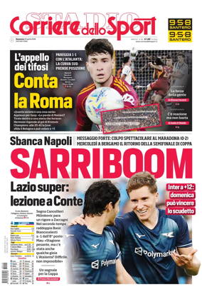 Cover of Corriere dello Sport (Lazio)