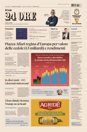 Cover of Il Sole 24 Ore