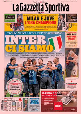 Cover of La Gazzetta dello Sport
