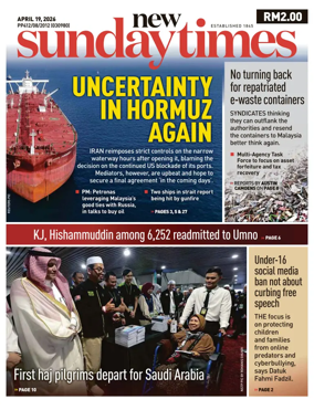 Cover of New Straits Times