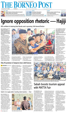Cover of The Borneo Post (Sabah)