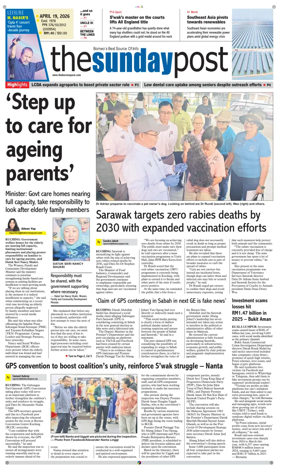 Cover of The Borneo Post (Sarawak)