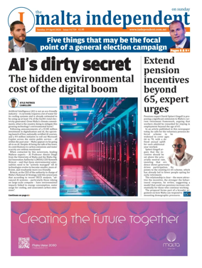 Cover of The Malta Independent on Sunday