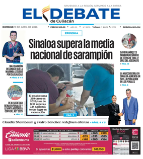 Cover of El Debate de Culiacan
