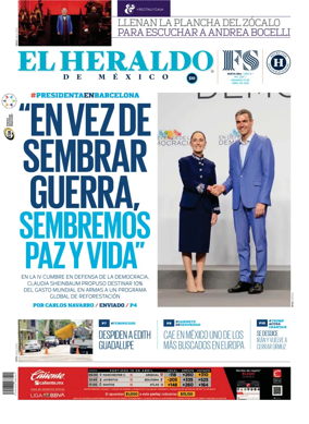Cover of El Heraldo de Mexico