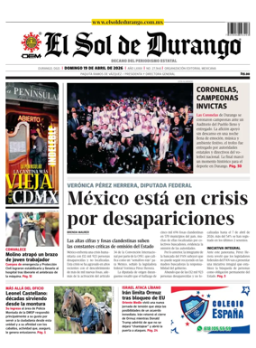 Cover of El Sol de Durango
