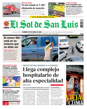 Cover of El Sol de San Luis Potosi