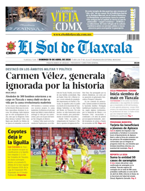 Cover of El Sol de Tlaxcala