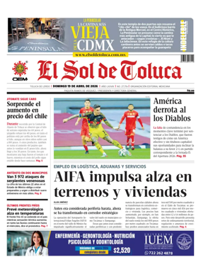 Cover of El Sol de Toluca