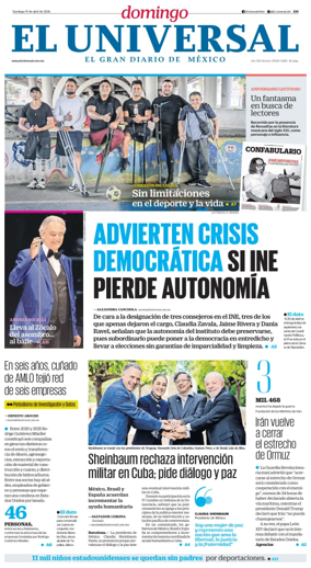 Cover of El Universal