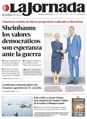 Cover of La Jornada
