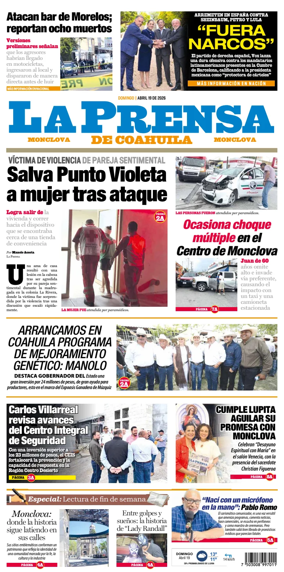 Cover of La Prensa de Coahuila