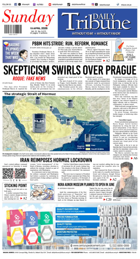 Cover of Daily Tribune (Philippines)