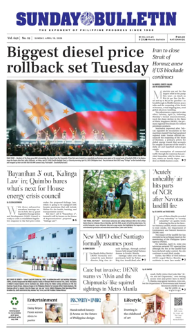Cover of Manila Bulletin