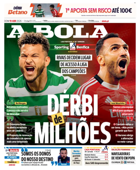 Cover of A BOLA (Portuguese)