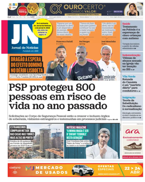 Cover of Jornal de Noticias