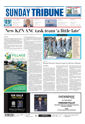 Cover of Sunday Tribune