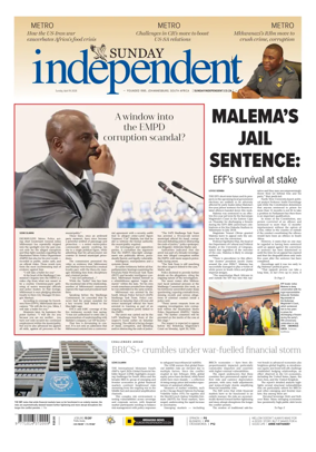 Cover of The Sunday Independent