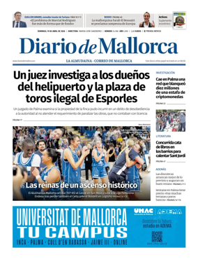 Cover of Diario de Mallorca