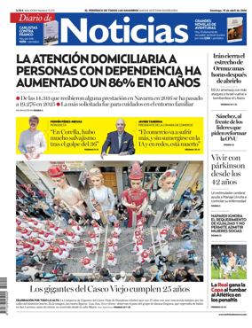 Cover of Diario de Noticias (Spain)