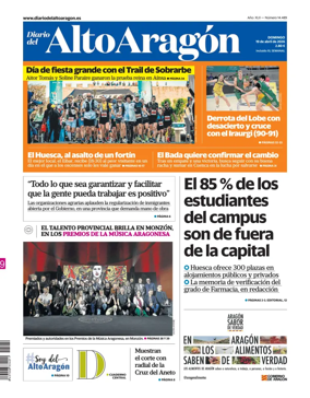 Cover of Diario del Alto Aragon