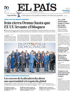 Cover of El Pais Madrid