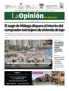 Cover of La Opinion de Malaga
