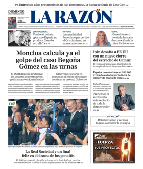 Cover of La Razon (Madrid)