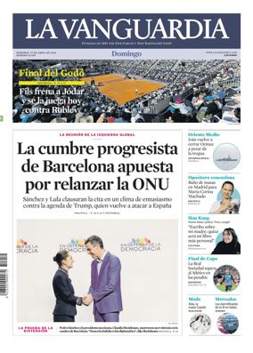 Cover of La Vanguardia